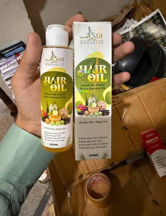 Alif organics Natural  hair oil .
