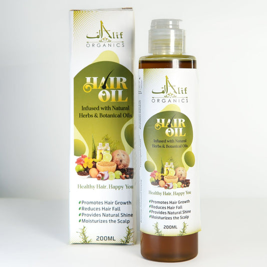 Alif organics Natural  hair oil .