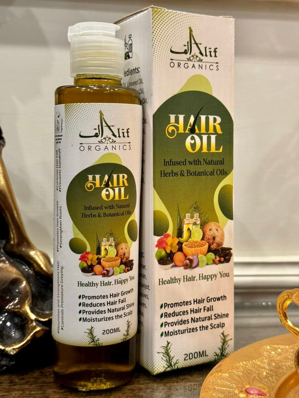 Alif organics Natural  hair oil .